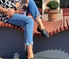 Женские лоферы Gucci Brixton черные кожаные