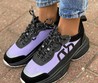 Женские кроссовки Valentino 2022 черные с фиолетовым
