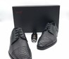 Мужские туфли Brioni 2022-2023 черные под кожу питона со шнурками