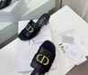 Женские сандалии Christian Dior 2022 черные с высоким каблуком