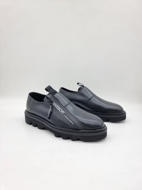 Мужские ботинки Givenchy 2022-2023 черные кожаные