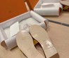 Женские шлепанцы Hermes 2022 желтые с розовым