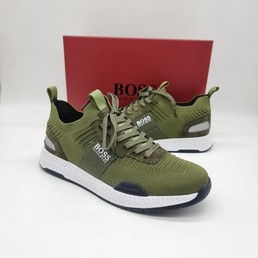 Летние мужские кроссовки Hugo Boss 2022-2023 зеленые