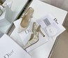 Женские туфли Christian Dior 2022 белые с рисунком