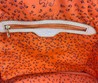 Женская сумка Louis Vuitton 35x28x15 черная с красным орнаментом LV