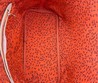 Женская сумка Louis Vuitton 35x28x15 черная с красным орнаментом LV