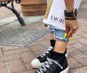 Женские кеды Christian Dior 2022 черные высокие