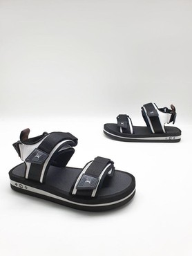 Женские сандалии Louis Vuitton черные с белым