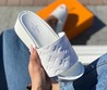Шлепанцы на платформе Louis Vuitton 2022 узор Monogram белые