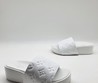Шлепанцы на платформе Louis Vuitton 2022 узор Monogram белые