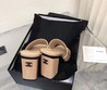 Босоножки открытые Chanel бежевые на каблуке