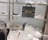 Женские кеды Christian Dior 2022 белые с серой пяткой