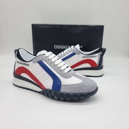 Мужские кроссовки DSQUARED-2 2022-2023 белые с серым