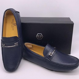 Мужские мокасины Philipp Plein Skull синие