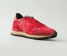 Женские кружевные кроссовки Valentino Garavani Rockstud красные