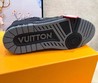 Мужские кроссовки Louis Vuitton 2022 черные кожаные