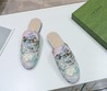 Женские мюли Gucci 2022 цветные с рисунком