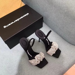 Босоножки Alexander Wang 2022 черные с белым