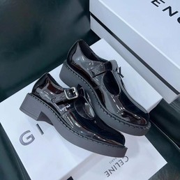 Женские лоферы Prada new collection кожаные черные глянцевые
