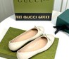 Кожаные балетки Gucci 2022-2023 белые