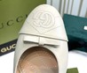 Кожаные балетки Gucci 2022-2023 белые