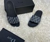 Мужские шлепанцы Christian Dior 2022-2023 кожаные черные
