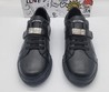 Мужские кроссовки Dolce & Gabbana 2022 черные кожаные