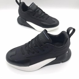 Мужские кроссовки Yohji Yamamoto 2022-2023 черные с белой подошвой
