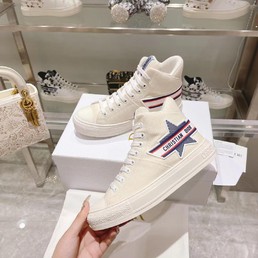 Женские высокие кеды Christian Dior 2022 белые