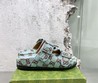 Женские сандалии Gucci зеленые
