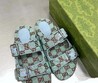 Женские сандалии Gucci зеленые
