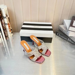 Босоножки Aquazzura Firenze 2022 светло-красные