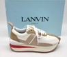 Женские кроссовки Lanvin 2022 белые с бежевым