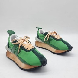 Женские кроссовки Lanvin 2022 зеленые