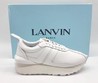 Женские кроссовки Lanvin 2022 белые кожаные