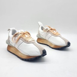 Женские кроссовки Lanvin 2022 белые с молочным