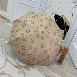 Зонт Moschino бежевый с иллюстрацией