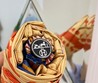 Зонт Hermes бежевый с оранжевым и иллюстрацией