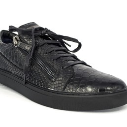 Осенние ботинки Giuseppe Zanotti Alligator Zipper Full Black