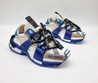 Женские кроссовки Dolce & Gabbana 2022-2023 синие с бежевым комбинированные