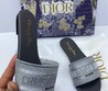 Женские шлепанцы Christian Dior серые