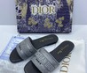 Женские шлепанцы Christian Dior серые