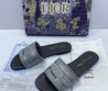 Женские шлепанцы Christian Dior серые