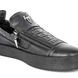 Осенние ботинки Giuzeppe Zanotti Black Alligator Touth