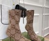 Женские ботильоны Gucci 2022 бежевые текстильные