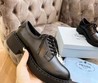 Женские ботинки Prada Дерби 2022 черные