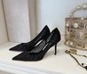 Женские туфли Jimmy Choo 2022 черные текстильные