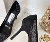 Женские туфли Jimmy Choo 2022 черные текстильные