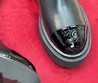 Женские ботинки Chanel 2022 черные кожаные с глянцевым носом