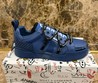 Мужские кроссовки Dolce & Gabbana 2022-2023 синие кожаные